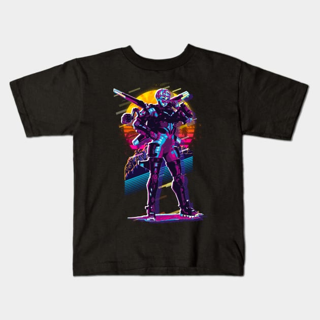 Valkyrie Apex Legends Kids T-Shirt by DIY Kulon Progo 